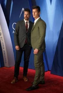 High Valley poses on the red carpet as they arrive for the 51st Annual Country Music Association Awards on November 8, 2017 at the Bridgestone Arena in Nashville.  NAS20171108105 JOHNxSOMMERSxII