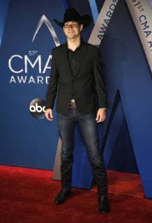 William Michael Morgan walks the red carpet as he arrives for the 51st Annual Country Music Association Awards on November 8, 2017 at the Bridgestone Arena in Nashville.  NAS20171108121 JOHNxSOMMERSxII