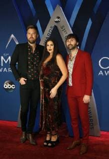 Lady Antebellum arrives for the 51st Annual Country Music Association Awards on November 8, 2017 at the Bridgestone Arena in Nashville.  NAS20171108176 JOHNxSOMMERSxII