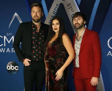 Lady Antebellum arrives for the 51st Annual Country Music Association Awards on November 8, 2017 at the Bridgestone Arena in Nashville.  NAS20171108177 JOHNxSOMMERSxII