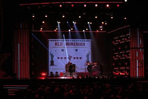Old Dominion performs at the 51st Annual Country Music Association Awards on November 8, 2017 at the Bridgestone Arena in Nashville.  NAS20171108277 JOHNxSOMMERSxII