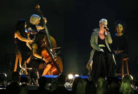 Pink performs at the 51st Annual Country Music Association Awards on November 8, 2017 at the Bridgestone Arena in Nashville.  NAS20171108282 JOHNxSOMMERSxII