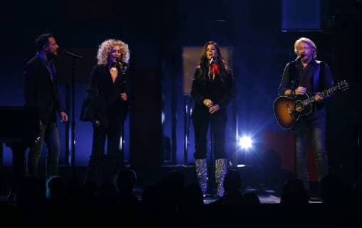 Little Big Town performs during the 51st Annual Country Music Association Awards on November 8, 2017 at the Bridgestone Arena in Nashville.  NAS20171108290 JOHNxSOMMERSxII