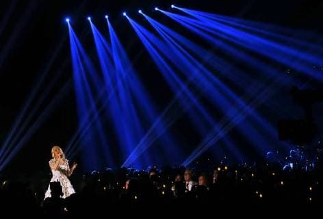Carrie Underwood performs on stage at the 51st Annual Country Music Association Awards on November 8, 2017 at the Bridgestone Arena in Nashville.  NAS20171108299 JOHNxSOMMERSxII