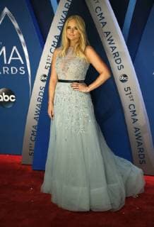 Miranda Lambert arrives for the 51st Annual Country Music Association Awards on November 8, 2017 at the Bridgestone Arena in Nashville.  NAS20171108348 JOHNxSOMMERSxII
