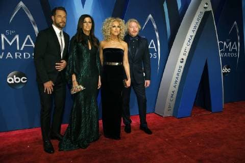 Little Big Town arrives for the 51st Annual Country Music Association Awards on November 8, 2017 at the Bridgestone Arena in Nashville.  NAS20171108378 JOHNxSOMMERSxII