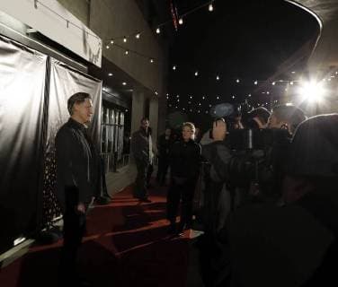 November 8, 2017 - Denver, Colorado, U.S - Actor BILL PULLMAN, left, from the movie The Ballad of Lefty Brown poses for photos on the Red Carpet at the Sie Film Center Wed. night. Denver U.S. - ZUMAav4_ 20171108_zaf_av4_002 Copyright: xHectorxAcevedox