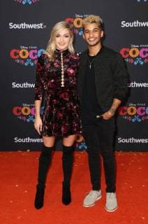 HOLLYWOOD CA NOVEMBER 8 Lindsay Arnold Jordan Fisher at The U S Premiere of Disney Pixar s Coco at the El Capitan Theatre in Hollywood California on November 8 2017 Copyright: xFayexSadoux