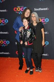 Weird Al Yankovic with his Wife Suzanne Krajewski and Daughter Nina Yankovic at the Coco Film Premiere at 8 11 2017 in Los Angeles Disney Pixar S Coco Fimpremiere in Los Angeles 2017