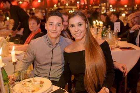 Palazzo Premiere in Stuttgart the Dinner Show Palazzo is with the New Program Curiosities in the 14 Season Art Turner Marcel Nguyen with Girlfriend Michelle Timm Copyright: 7aktuell.dex xOskarxEyb