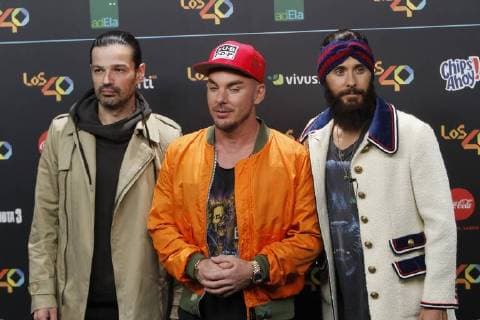 Delivery of theLos 40 Music Awards 2017 Photo Jose L Cuesta 261 Cordon Press Thirty Second to Mars with Jared Leto Cordon Press  J.xLuisxCuesta