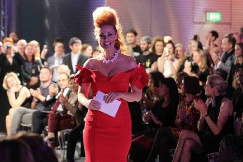 10 11 2017 Frankfurt at Main Fraport Arena Gala Talent Contest Fashion and Design led through the Evening Anke Seeling Presenter and Editor