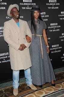 Pirelli Calendar by Tim Walker photocall Naomi Campbell;Sean Combs (Puff Daddy) New York United States  560473