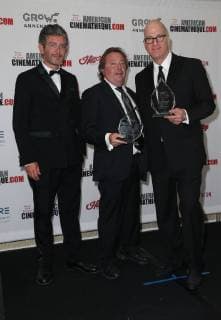 BEVERLY HILLS CA NOVEMBER 10 Eric Nebot Richard Gelfond Greg Foster at American Cinematheque?s 2017 Award Show honoring Amy Adams at The Beverly Hilton Hotel in Beverly Hills California on November 10 2017 Copyright: xFayexSadoux