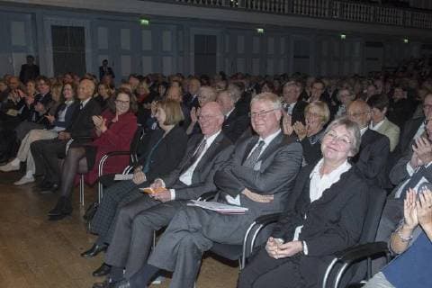 Culture Prize German Language 2017 Numerous Guests out politics and Culture Were to award Ceremony in the City Hall in Kassel come the Culture Prize German Language 2017 was at 11 11 2017 in Congress Palace in Kassel awarded Kassel Hesse Germany Congress Palace