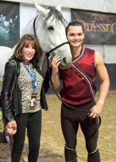 November 11, 2017 - Camarillo, California, USA - Kate Linder with cast members after the Cavalia Odysseo Celebrity Red Carpet Premiere under the White Big Top in Camarillo, California on November 11, 2017. Camarillo USA - ZUMAg139 20171111_zap_g139_002 Copyright: xDougxGiffordx