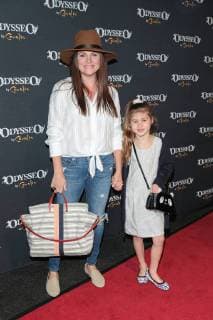 Tiffani Thiessen and theirs Daughter Harper Racing Smith at the Cavalia Odysseo Horse show Premiere at 11 11 2017 in Camarillo Cavalia Odysseo Celebrity Premiere in Camarillo 2017