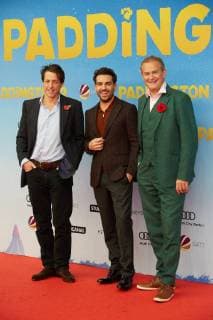Hugh Grant Elyas M Barek and Hugh Bonneville German premiere from Paddington 2 in Berlin at 12 11 2017 Premiere Paddington 2