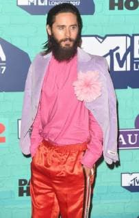 American actor Jared Leto attends the red carpet arrivals of MTV European Music Awards at the SSE Arena in London on November 12, 2017.  LON20171112137 RUNExHELLESTAD