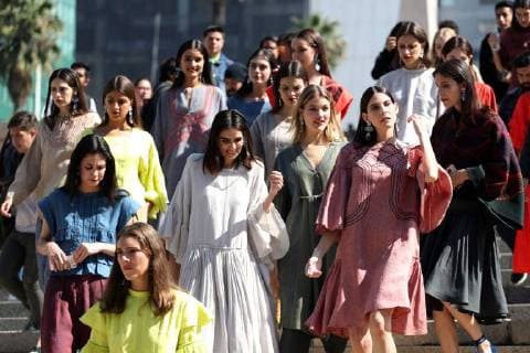 November 12, 2017 - EUM20171112ESP12.JPG.CIUDAD DE MEXICO Fashion WeekSemana Moda-Mercedes Benz.- Aspectos generales de Mercedes Benz Fashion Week con la coleccion de primavera de Francisco Cancino director creativo de Yakampot Foto: Agencia EL UNIVERSALBerenice FregosoMAVC  - ZUMAu78_ 20171112_zaf_u78_036 Copyright: xElxUniversalx