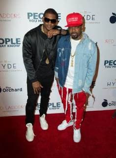 Usher Raymond IV and Jermaine Dupri attend the premiere of The Orchard s People You May Know at the Pacific Theatres The Grove on November 13, 2017 in Los Angeles, California USA 2017 The premiere of The Orchard s People You May Know at the Pacific Theatres The Grove in Los Angeles, California  Copyright: xMSUxStudiox