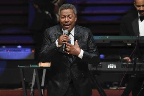November 14, 2017 - Philadelphia, Pennsylvania, U.S - R&B legends, BILLY DAVIS JR., with keyboardist, BILL JOLLY, performing at the Marian Anderson Award Gala held at the Kimmel Center in Philadelphia PA The Marian Anderson Award was created to honor and celebrate world-renowned artists for their artistic work and talents, as well as their philanthropic contributions to society. It is named in memory of culture-changing vocalist and distinguished Philadelphian, Marian Anderson. Philadelphia U.S. - ZUMArf1_ 20171114_zaf_rf1_015 Copyright: xRickyxFitchettx