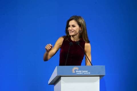 November 14, 2017 - EUM20171114SAL09.JPG.CIUDAD DE MEXICO HealthSalud-Cancer.- La reina de Espana, Letizia Ortiz, en la Cumbre Mundial de Lideres del Cancer (World Cancer Leaders Summit), 14 de noviembre de 2017. Foto: Agencia EL UNIVERSALAlejandro AcostaJMA.  - ZUMAu78_ 20171114_zaf_u78_105 Copyright: xElxUniversalx