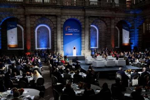 November 14, 2017 - EUM20171114SAL12.JPG.CIUDAD DE MEXICO HealthSalud-Cancer.- La reina de Espana, Letizia Ortiz, en la Cumbre Mundial de Lideres del Cancer (World Cancer Leaders Summit), 14 de noviembre de 2017. Foto: Agencia EL UNIVERSALAlejandro AcostaJMA.  - ZUMAu78_ 20171114_zaf_u78_108 Copyright: xElxUniversalx