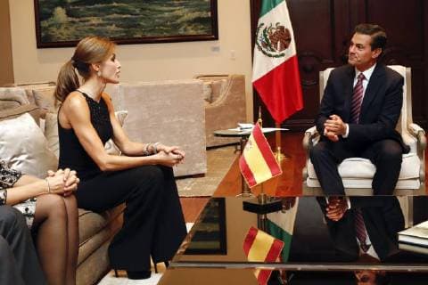 Queen from Spain attended President Enrique Pena Nieto in Frame her Mexico Visit in the Los Pinos Mexico City 14 11 2017 Letizia from Spain Enrique Pena Nieto  Foto:xDyDxFotografosx xFuturexImage