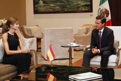 Queen from Spain attended President Enrique Pena Nieto in Frame her Mexico Visit in the Los Pinos Mexico City 14 11 2017 Letizia from Spain Enrique Pena Nieto  Foto:xDyDxFotografosx xFuturexImage