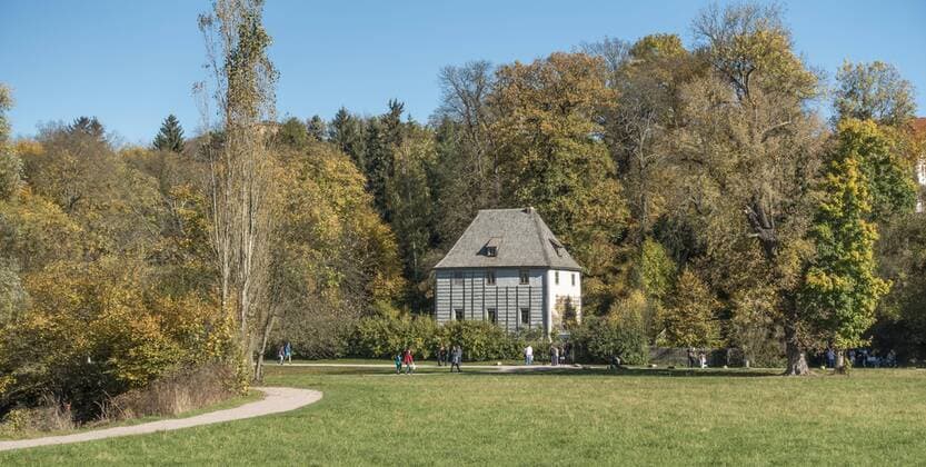  Goethes Gartenhaus im Park an der Ilm, UNESCO Weltkulturerbe, Weimar, Weimar, Thüringen, Deutschland, Europa *** Goethe Gartenhaus in Park to the Ilm Unesco World Heritage Site Weimar Weimar Thuringia Germany Europe Copyright: imageBROKER/HaraldxWenzel-Orf ibxhwo04586328.jpg