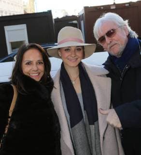 The Recall Cinema Premiere Vienna 15 11 2017 Reinhold Bilgeri with Daughter Laura Bilgeri and Woman Beatrix