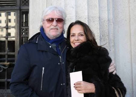 The Recall Cinema Premiere Vienna 15 11 2017 Reinhold Bilgeri with Woman Beatrix