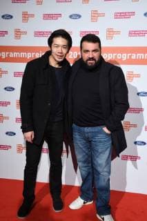 Actor Yung NGO and Sahin Eryilmaz l r , at 14 11 2017 in Cologne to award Ceremony the 27 Cinema program price NRW