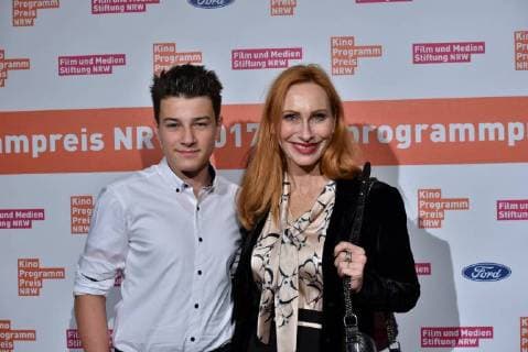 Actor Oskar Keymer and Andrea Sawatzki , at 14 11 2017 in Cologne to award Ceremony the 27 Cinema program price NRW