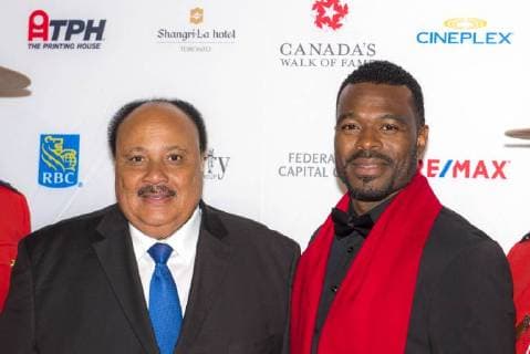 November 15, 2017 - Toronto, Ontario, Canada - Martin Luther King III and Liriq Bent attend the 2017 Canada s Walk of Fame at The Liberty Grand on November 15, 2017 in Toronto, Canada Toronto Canada - ZUMAm154 20171115_zap_m154_005 Copyright: xAngelxMarchinix