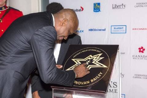 November 15, 2017 - Toronto, Ontario, Canada - Donovan Bailey attends the 2017 Canada s Walk of Fame at The Liberty Grand on November 15, 2017 in Toronto, Canada Toronto Canada - ZUMAm154 20171115_zap_m154_009 Copyright: xAngelxMarchinix