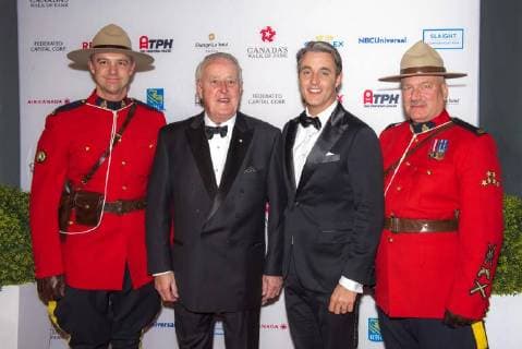 November 15, 2017 - Toronto, Ontario, Canada - Brian Mulroney and Ben Mulroney attend the 2017 Canada s Walk of Fame at The Liberty Grand on November 15, 2017 in Toronto, Canada Toronto Canada - ZUMAm154 20171115_zap_m154_016 Copyright: xAngelxMarchinix