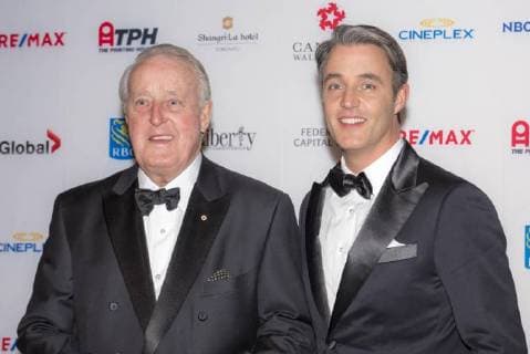November 15, 2017 - Toronto, Ontario, Canada - Brian Mulroney and Ben Mulroney attend the 2017 Canada s Walk of Fame at The Liberty Grand on November 15, 2017 in Toronto, Canada Toronto Canada - ZUMAm154 20171115_zap_m154_060 Copyright: xAngelxMarchinix