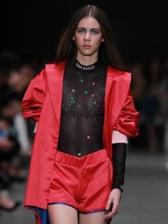 Models present creations of the Mexican designer Ivan Avalos during the Mexico Fashion Week in Mexico City, Mexico, 15 November 2017. The event takes place between the 12 and 17 November. Mexico Fashion Week !ACHTUNG: NUR REDAKTIONELLE NUTZUNG!  Copyright: xMarioxGuzmánx MEX007 20171116-636464087013523537