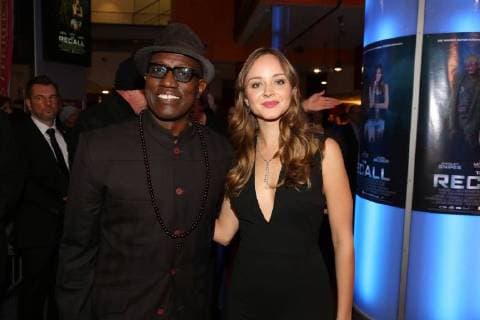 Cinema Premiere The Recall Vienna Millennium City 15 11 2017 Wesley Snipes Laura Bilgeri