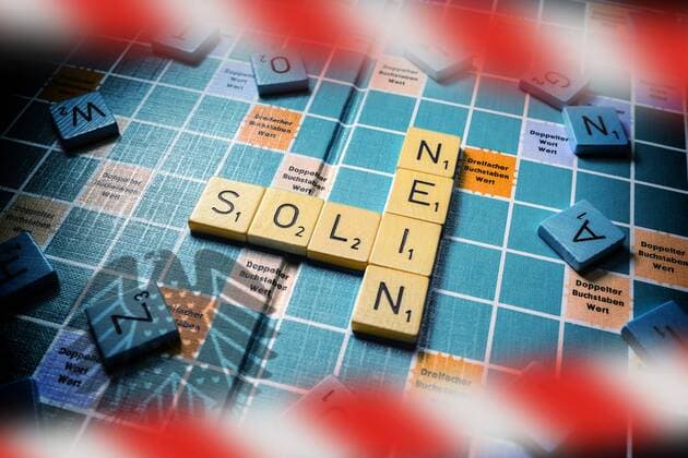 Letters forms the Words Solos and no Symbolic image for the Abolition the ** NUR FUER REDAKTIONELLE ZWECKE ** EDITORIAL USE ONLY **