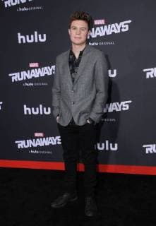 November 16, 2017 - Westwood, CA, U.S. - 16 November 2017 - Westwood, California - Zayne Emory. Premiere Of Hulu s Marvel s Runaways held at Regency Village Theater in Westwood. Photo Credit: AdMedia Westwood U.S. - ZUMAa123 20171116_zaa_a123_391 Copyright: xBirdiexThompsonx