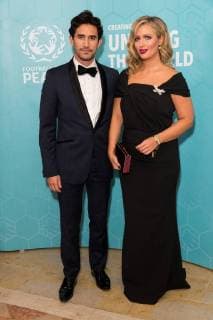 November 17, 2017 - London, London, UK - London, UK. KIRK NEWMAN and HAYLEY MCQUEEN attend the Football For Peace Inaugural Ball held at Guildhall. London UK  - ZUMAl94_ 20171117_zaf_l94_070 Copyright: xRayxTangx