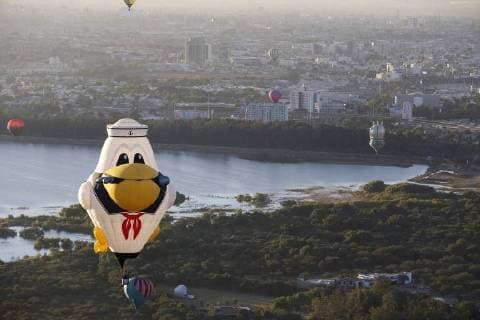 Dozens of hot air balloons take flight during the International Balloon Festival 2017 that takes place between November 17 and 20 in Leon, Guanajuato state, Mexico, 18 November 2017. International Balloon Festival 2017 !ACHTUNG: NUR REDAKTIONELLE NUTZUNG!  Copyright: xUlisesxRuizxBasurtox LEO002 20171118-636466313474072449