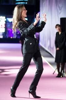 Victoria s Secret Angel and Brazilian model and actress Alessandra Ambrosio poses before taking group photos ahead of the 2017 Victoria s Secret Fashion Show at the Mercedes-Benz Arena in Shanghai, China, 18 November 2017. Victoria s Secret Angel Alessandra Ambrosio flaunts sexy cleavage in Shanghai  pbu712858_29