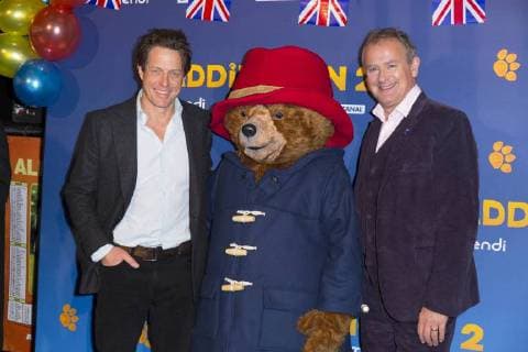 Hugh Grant Paddington Hugh Bonneville CELEBRITES Avant premiere du film Paddington 2 Paris 19 11 2017 StephenCaillet Panoramic 