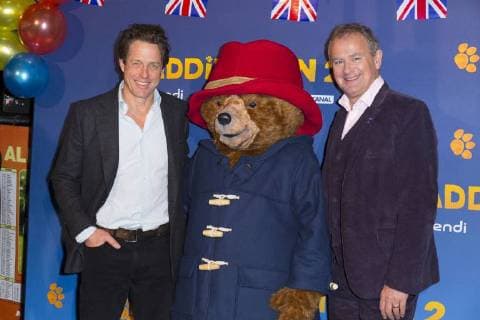Hugh Grant Paddington Hugh Bonneville CELEBRITES Avant premiere du film Paddington 2 Paris 19 11 2017 StephenCaillet Panoramic 