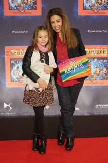 Anastasia Zampounidis with Niece Tessa World premiere Germany greatest Children show Game with the Time in Frederick city Palace Berlin at 19 11 2017 World premiere Game with the Time
