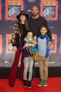 Detlef D Soost with Woman Kate Hall and Children Ayana and Carlos World premiere Germany greatest Children show Game with the Time in Frederick city Palace Berlin at 19 11 2017 World premiere Game with the Time